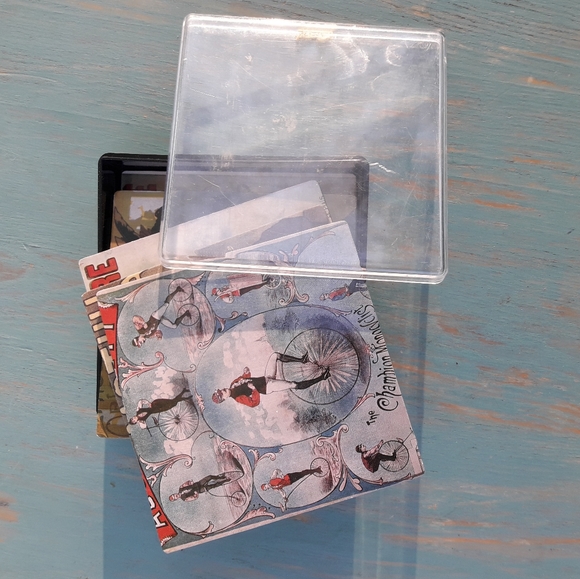 Coaster Set 6 Vintage Drink Coasters Box French - Picture 10 of 16